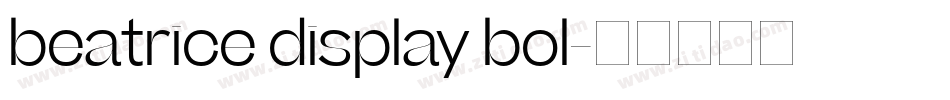 beatrice display bol字体转换